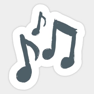 Quaver beam music note Aesthetic Sticker